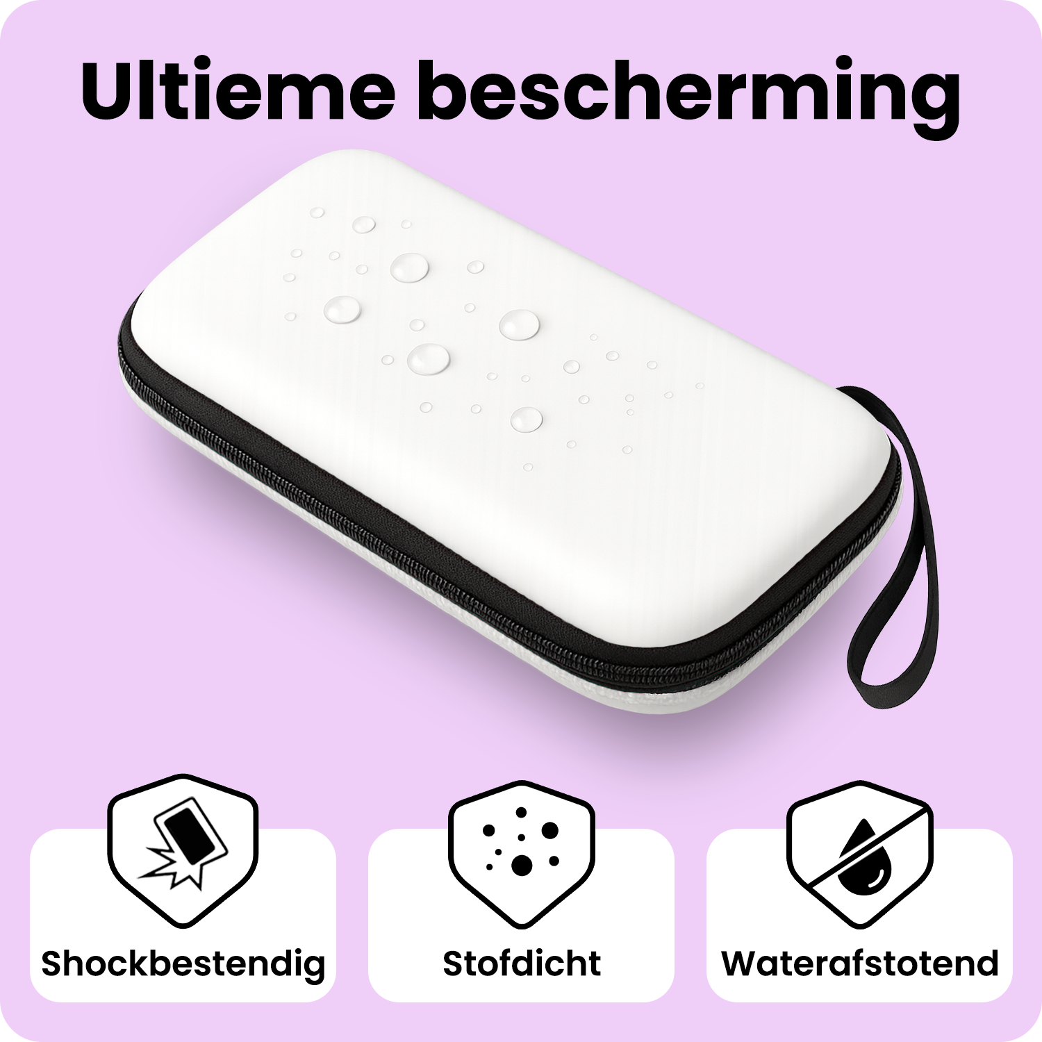 NoXx NoXx Nintendo Switch 2 Hoesje Met Screenprotector - Wit