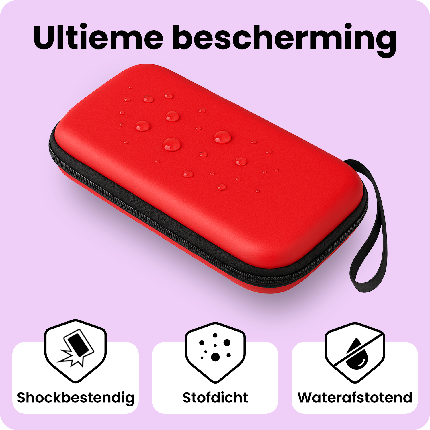 NoXx NoXx Nintendo Switch 2 Hoesje Met Screenprotector - Rood