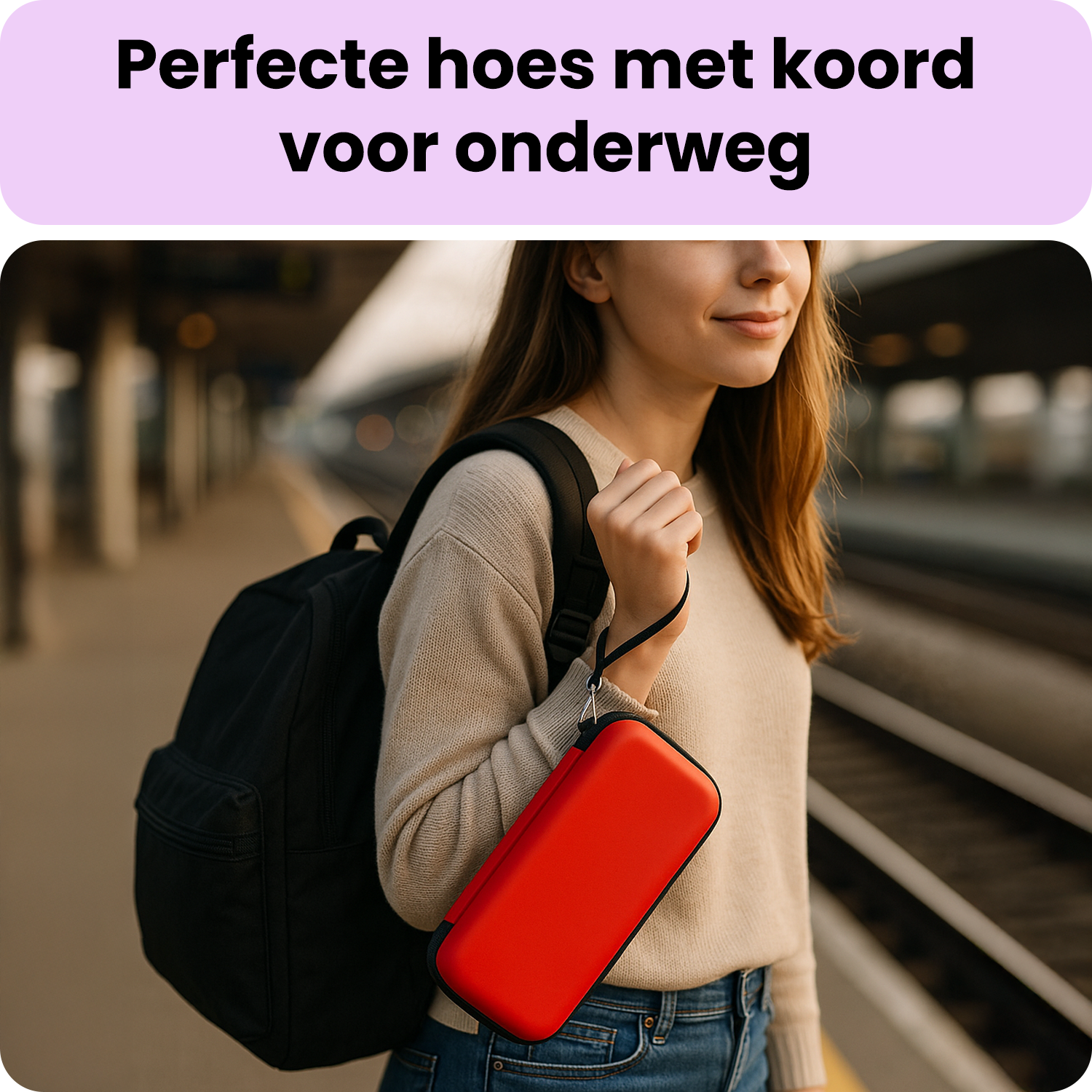 NoXx NoXx Nintendo Switch 2 Hoesje Met Screenprotector - Rood