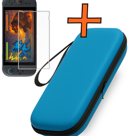 Nomfy Nomfy Nintendo Switch 2 Hoesje Met Screenprotector - Blauw