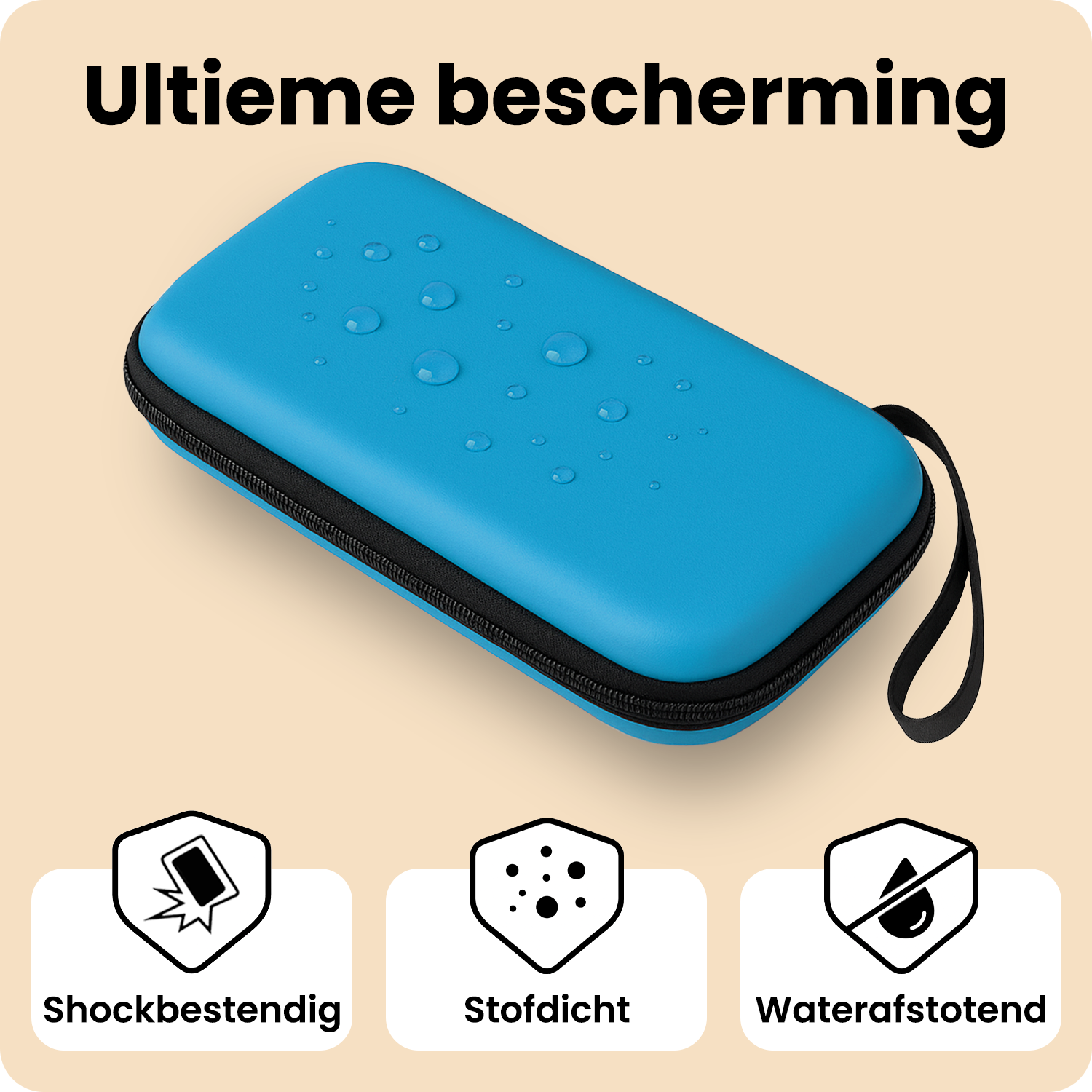 Nomfy Nomfy Nintendo Switch 2 Hoesje Met Screenprotector - Blauw