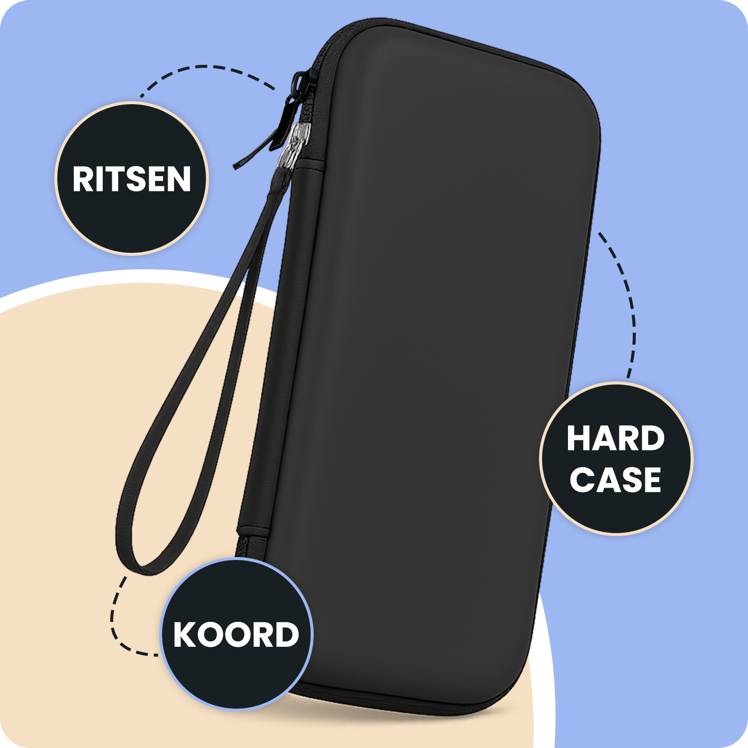 Nomfy Nomfy Nintendo Switch 2 Hoesje Met Screenprotector - Zwart