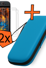Nomfy Nomfy Nintendo Switch 2 Hoesje Met Screenprotector - Blauw
