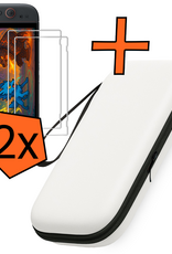 Nomfy Nomfy Nintendo Switch 2 Hoesje Met Screenprotector - Wit