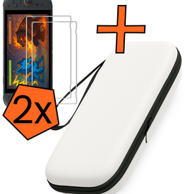 Nomfy Nomfy Nintendo Switch 2 Hoesje Met 2x Screenprotector - Wit