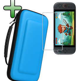 BASEY. BASEY. Nintendo Switch 2 Hoesje Handvat Met Screenprotector - Blauw