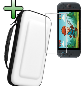 BASEY. BASEY. Nintendo Switch 2 Hoesje Handvat Met Screenprotector - Wit