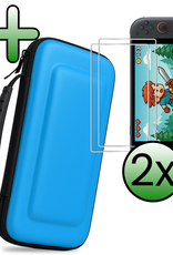 BASEY. BASEY. Nintendo Switch 2 Hoesje Handvat Met Screenprotector - Blauw