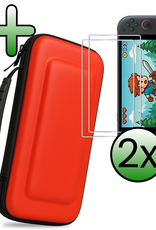 BASEY. BASEY. Nintendo Switch 2 Hoesje Handvat Met Screenprotector - Rood