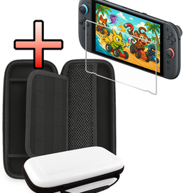 NoXx NoXx Nintendo Switch 2 Hoesje Handvat Met Screenprotector - Wit