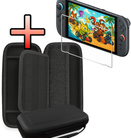 NoXx NoXx Nintendo Switch 2 Hoesje Handvat Met Screenprotector - Zwart