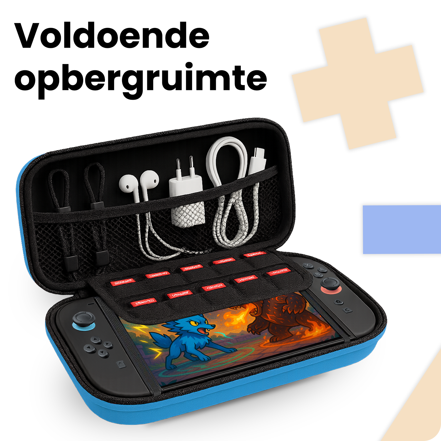 Nomfy Nomfy Hoesje voor Nintendo Switch 2 - Blauw