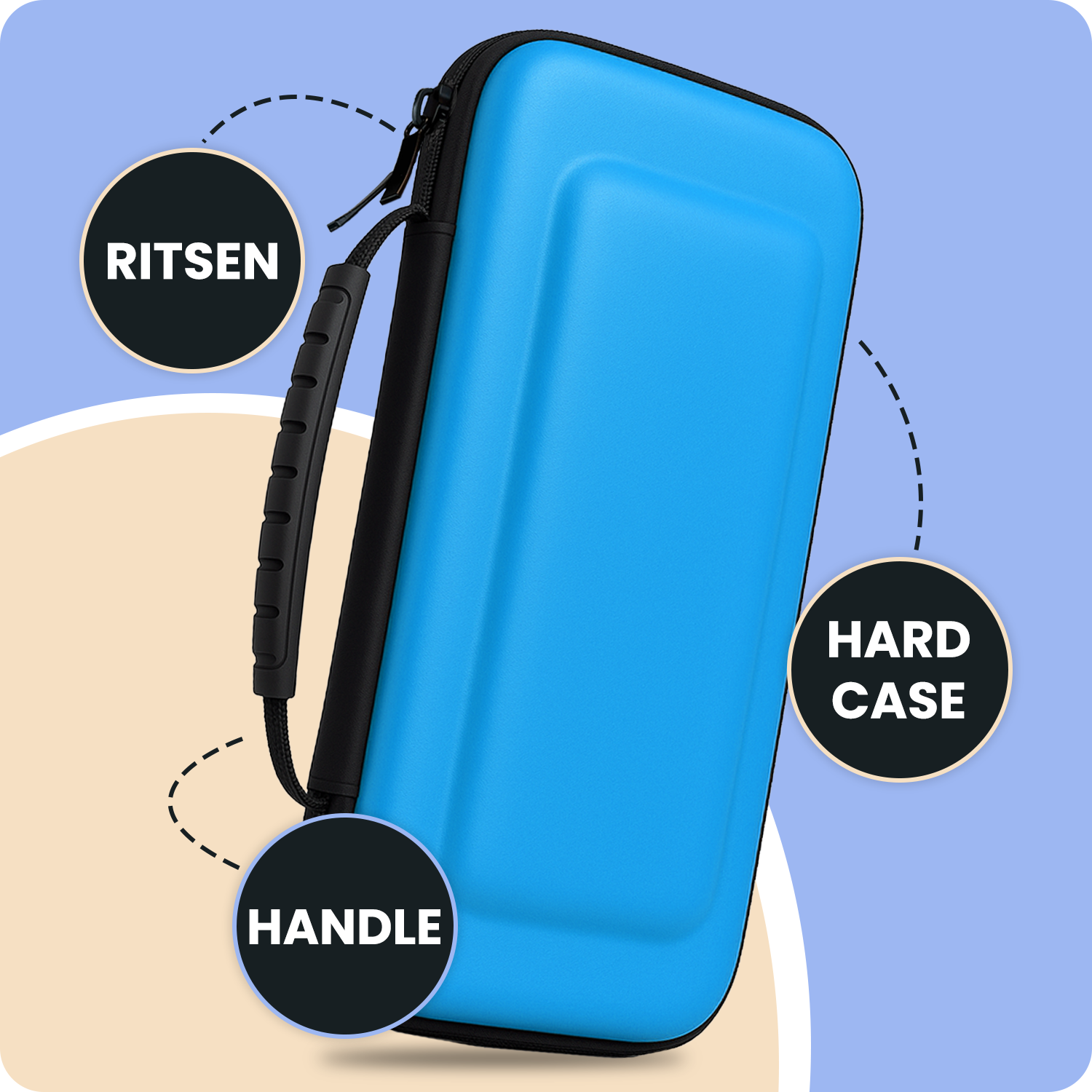 Nomfy Nomfy Hoesje voor Nintendo Switch 2 - Blauw