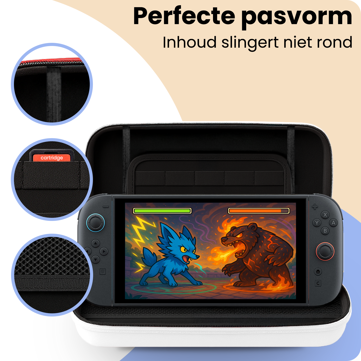 Nomfy Nomfy Hoesje voor Nintendo Switch 2 - Wit