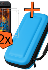 Nomfy Nomfy Nintendo Switch 2 Hoesje Handvat Met Screenprotector - Blauw