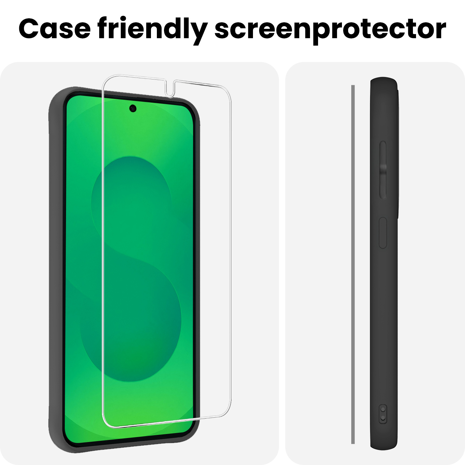 BASEY. BASEY. Samsung Galaxy S25 Edge Screenprotector Glas - 2 PACK