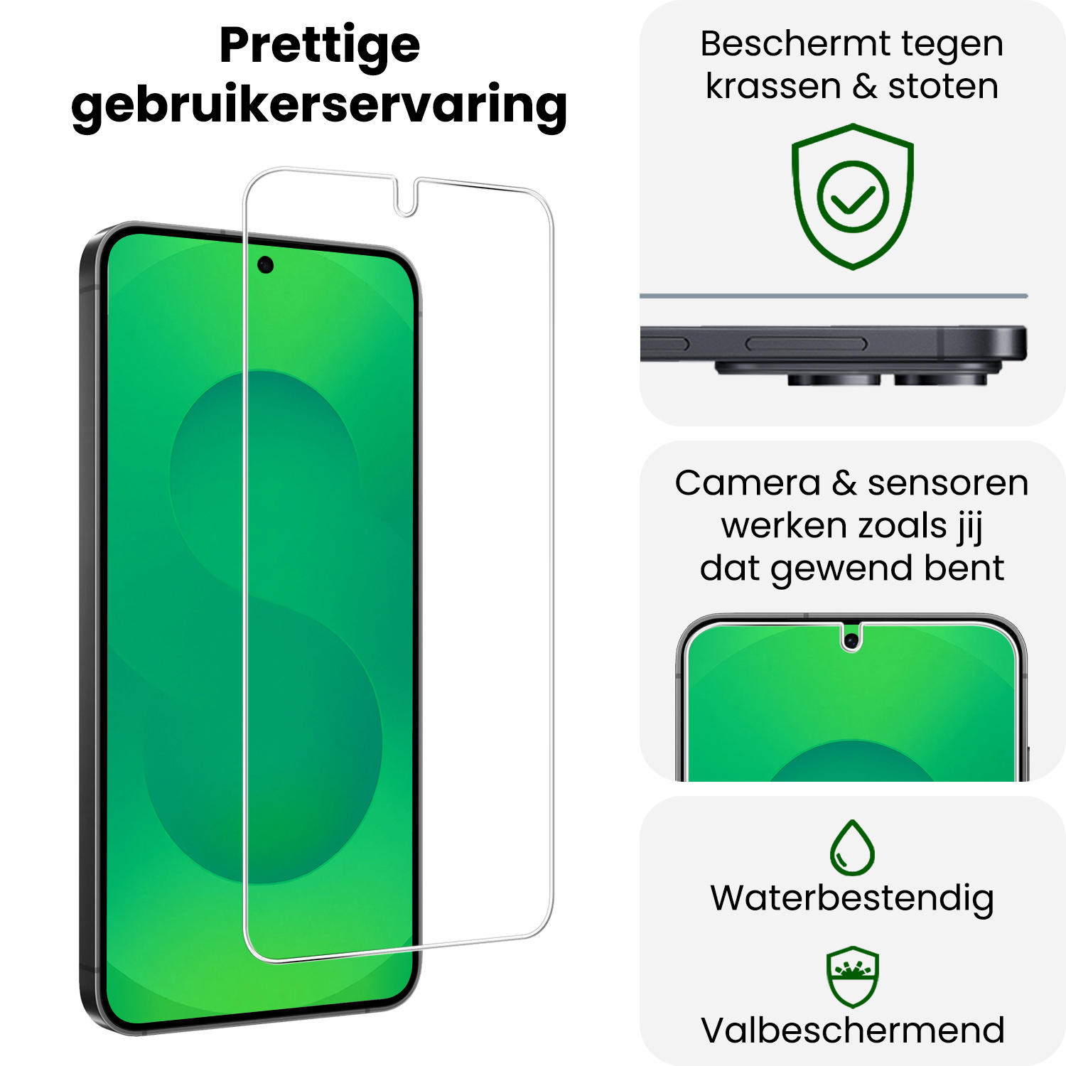 BASEY. BASEY. Samsung Galaxy S25 Edge Screenprotector Glas - 3 PACK