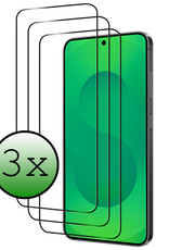 BASEY. BASEY. Samsung Galaxy S25 Edge Screenprotector Glas Full Cover - 3 PACK