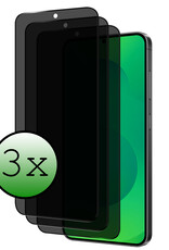 BASEY. BASEY. Samsung Galaxy S25 Edge Screenprotector Glas Privacy - 3 PACK