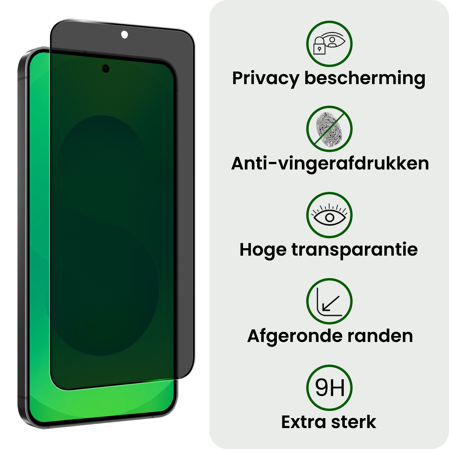 BASEY. BASEY. Samsung Galaxy S25 Edge Screenprotector Glas Privacy - 3 PACK
