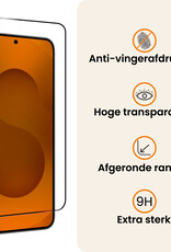 Nomfy Nomfy Samsung Galaxy S25 Edge Screenprotector Glas Full Cover - 2 PACK