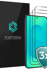 Forterra Forterra Samsung Galaxy S25 Edge Screenprotector Glas Full Cover - 3 PACK