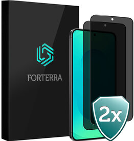Forterra Forterra Samsung Galaxy S25 Edge Screenprotector Glas Privacy - 2 PACK