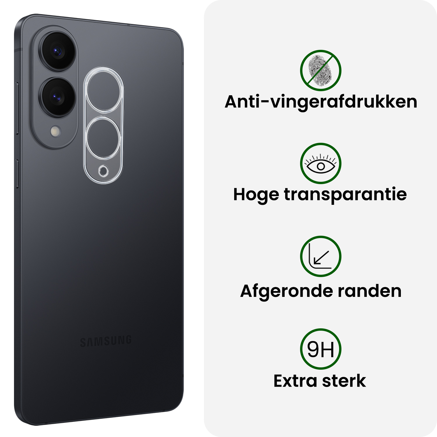 BASEY. BASEY. Samsung Galaxy S25 Edge Camera Screenprotector - 2 PACK