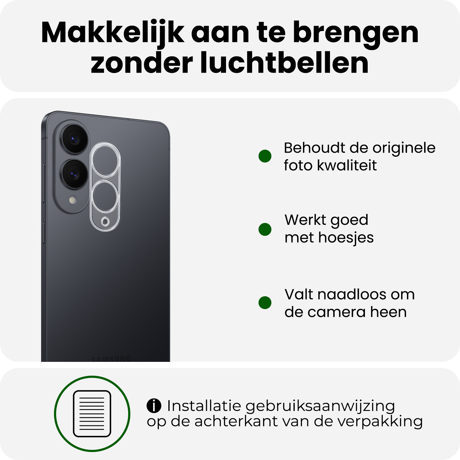 BASEY. BASEY. Samsung Galaxy S25 Edge Camera Screenprotector - 3 PACK