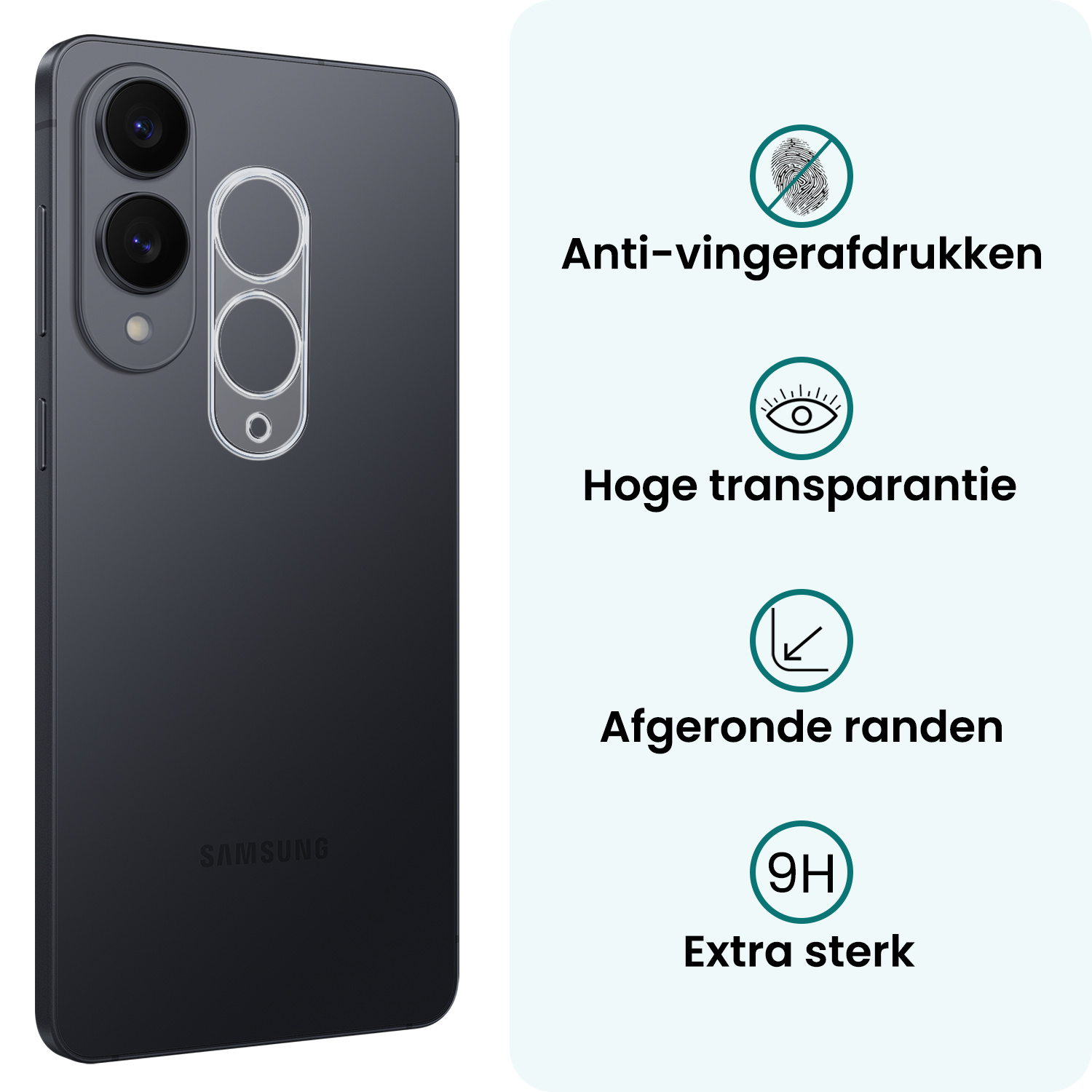 Forterra Forterra Samsung Galaxy S25 Edge Camera Screenprotector - 2 PACK