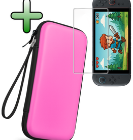 BASEY. BASEY. Nintendo Switch 2 Hoesje Koord Met Screenprotector - Roze