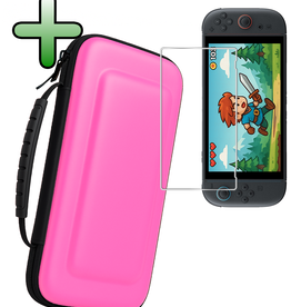 BASEY. BASEY. Nintendo Switch 2 Hoesje Handvat Met Screenprotector - Roze