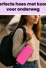 NoXx NoXx Nintendo Switch 2 Hoesje Koord Met 2x Screenprotector - Roze