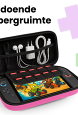 NoXx NoXx Nintendo Switch 2 Hoesje Koord Met 2x Screenprotector - Roze