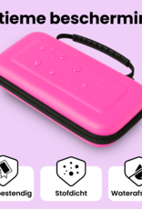 NoXx NoXx Nintendo Switch 2 Hoesje Handvat Met 2x Screenprotector - Roze