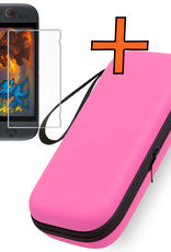 Nomfy Nomfy Nintendo Switch 2 Hoesje Koord Met Screenprotector - Roze