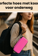 Nomfy Nomfy Nintendo Switch 2 Hoesje Koord Met 2x Screenprotector - Roze