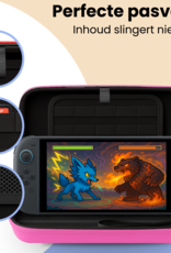 Nomfy Nomfy Nintendo Switch 2 Hoesje Koord Met 2x Screenprotector - Roze