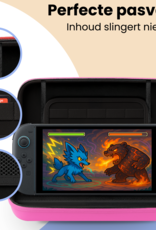 Nomfy Nomfy Nintendo Switch 2 Hoesje Handvat Met Screenprotector - Roze