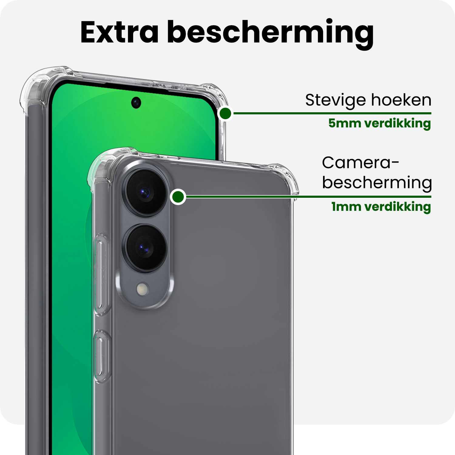 BASEY. BASEY. Samsung Galaxy S25 Edge Hoesje Shockproof - Transparant