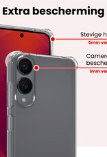 NoXx NoXx Samsung Galaxy S25 Edge Hoesje Shockproof - Transparant