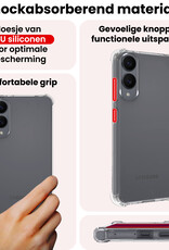 NoXx NoXx Samsung Galaxy S25 Edge Hoesje Shockproof - Transparant