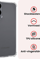 NoXx NoXx Samsung Galaxy S25 Edge Hoesje Shockproof - Transparant - 2 PACK