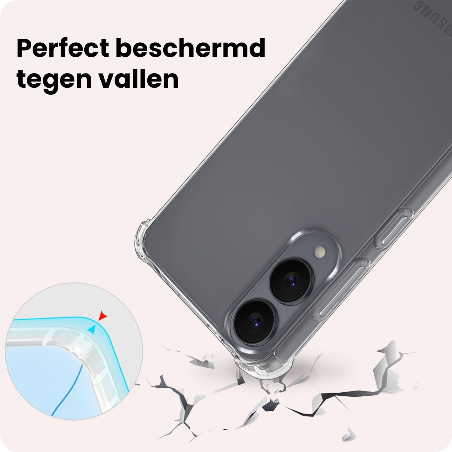NoXx NoXx Samsung Galaxy S25 Edge Hoesje Shockproof Met Screenprotector