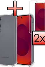 NoXx NoXx Samsung Galaxy S25 Edge Hoesje Shockproof Met 2x Screenprotector