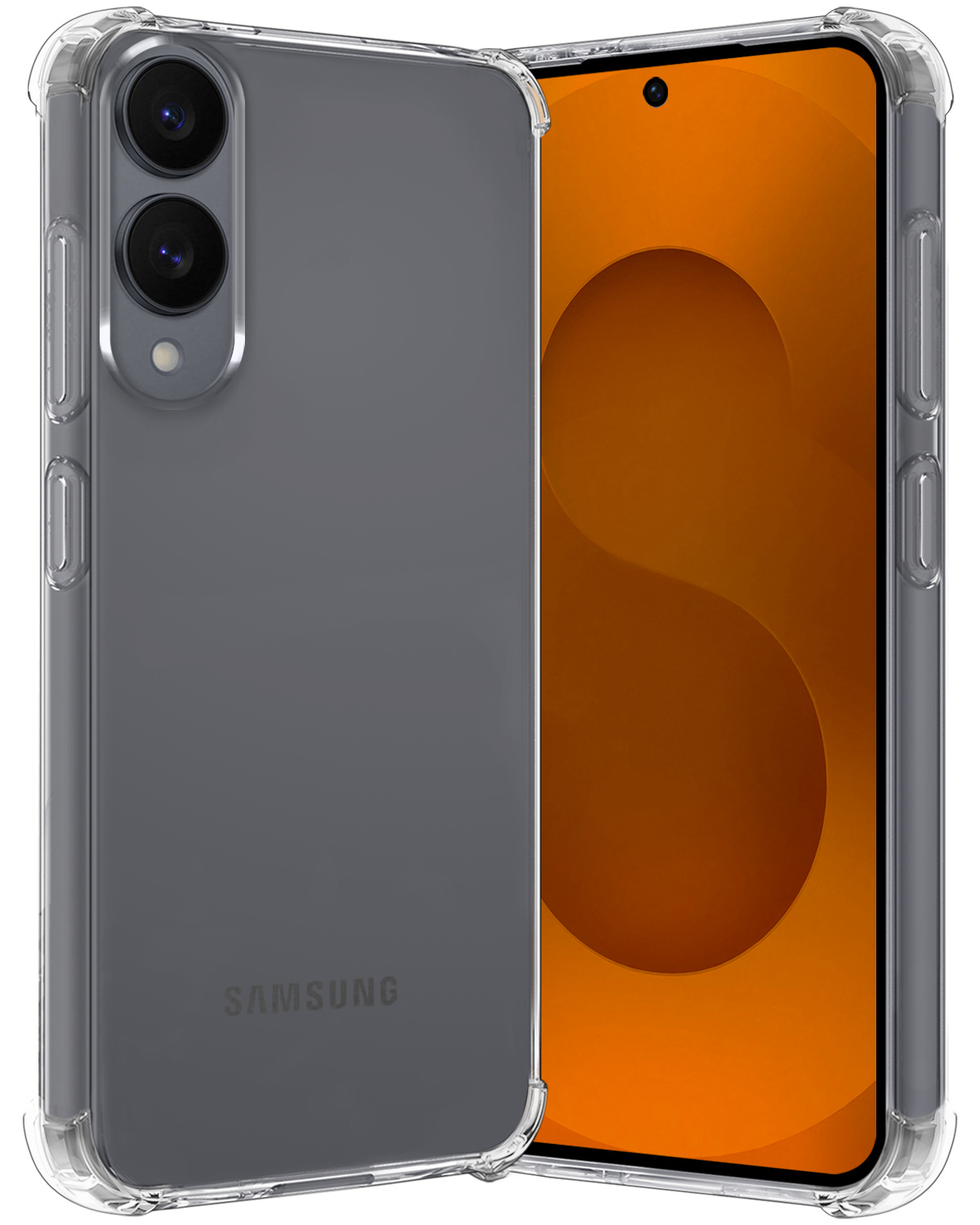 Nomfy Nomfy Samsung Galaxy S25 Edge Hoesje Shockproof - Transparant