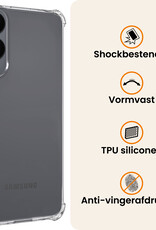 Nomfy Nomfy Samsung Galaxy S25 Edge Hoesje Shockproof Met 2x Screenprotector