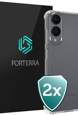 Forterra Forterra Samsung Galaxy S25 Edge Hoesje Shockproof - Transparant - 2 PACK