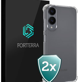 Forterra Forterra Samsung Galaxy S25 Edge Hoesje Shockproof - Transparant - 2 PACK