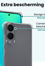 Forterra Forterra Samsung Galaxy S25 Edge Hoesje Shockproof - Transparant - 2 PACK